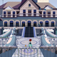 The Tequendama Falls Museum as a fantasy video game location in Cris Tales.